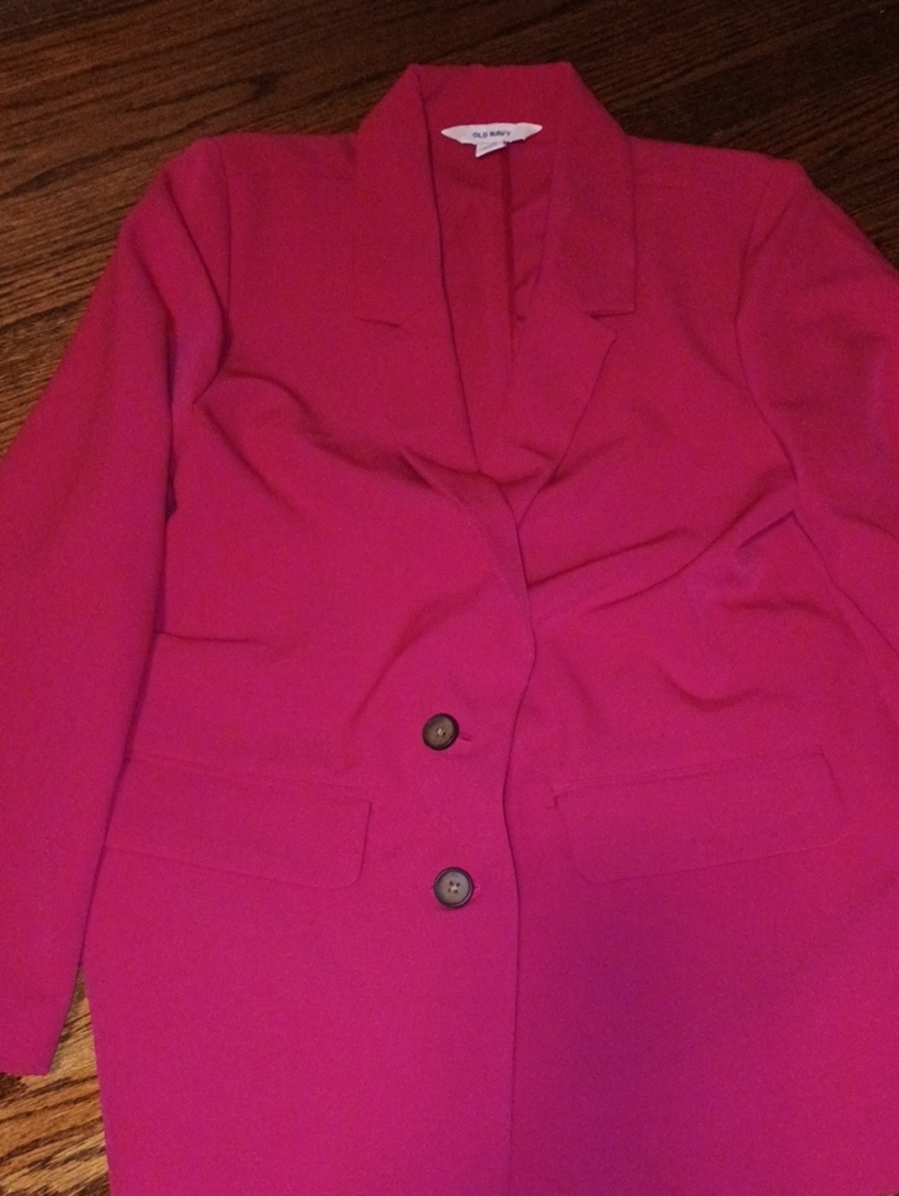 Old Navy Women's Bright Fuchsia Blazer Jacket